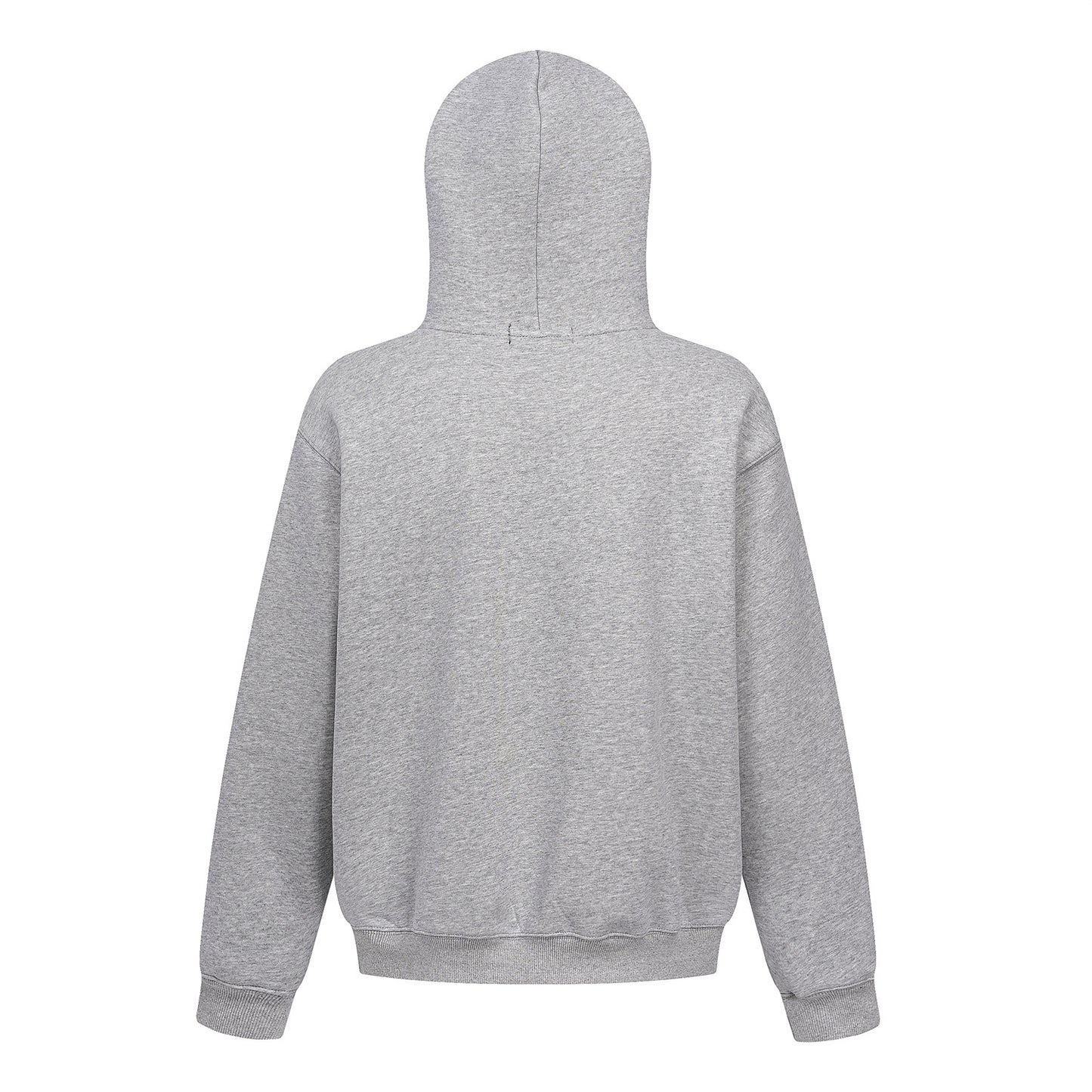 Letter Embroidery Oversize Zipper Hoodie WN11528