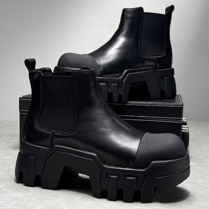 Side Gore Platform Thick Sole Short Boots WN24633