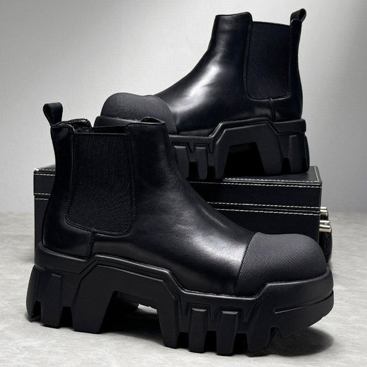 Side Gore Platform Thick Sole Short Boots WN24633