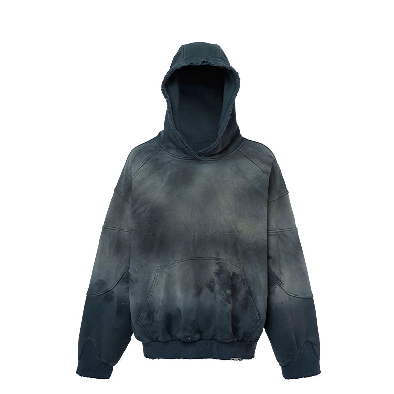 Handmade Gradient Spray-Dyed Oversize Hoodie WN12160