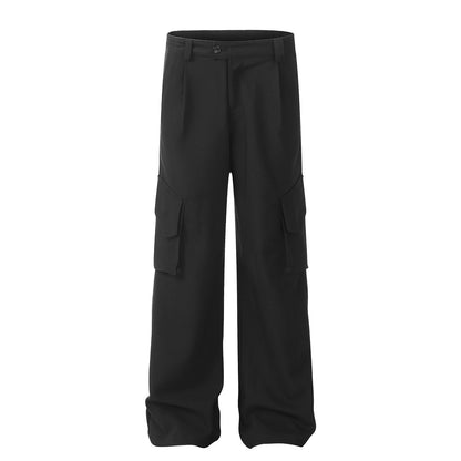 Multi Pocket Straight Leg Cargo Pants WN8352