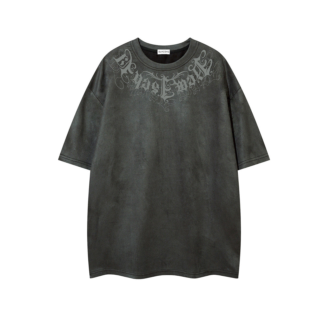 Suede Graphic Print Short Sleeve T-Shirt WN25721