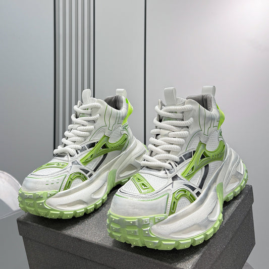 Chunky Platform Mesh High-Top Sneaker Boots WN24841