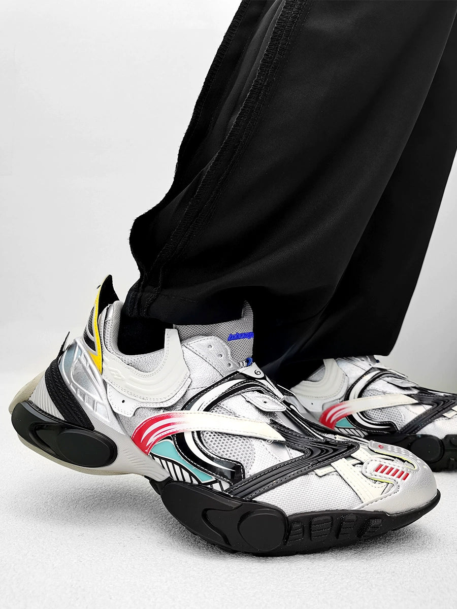 Crocodile-Pattern Thick Sole Sporty Sneakers WN21276