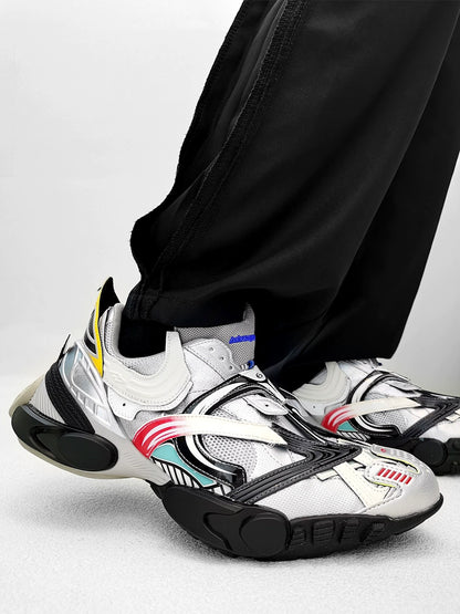 Crocodile-Pattern Thick Sole Sporty Sneakers WN21276