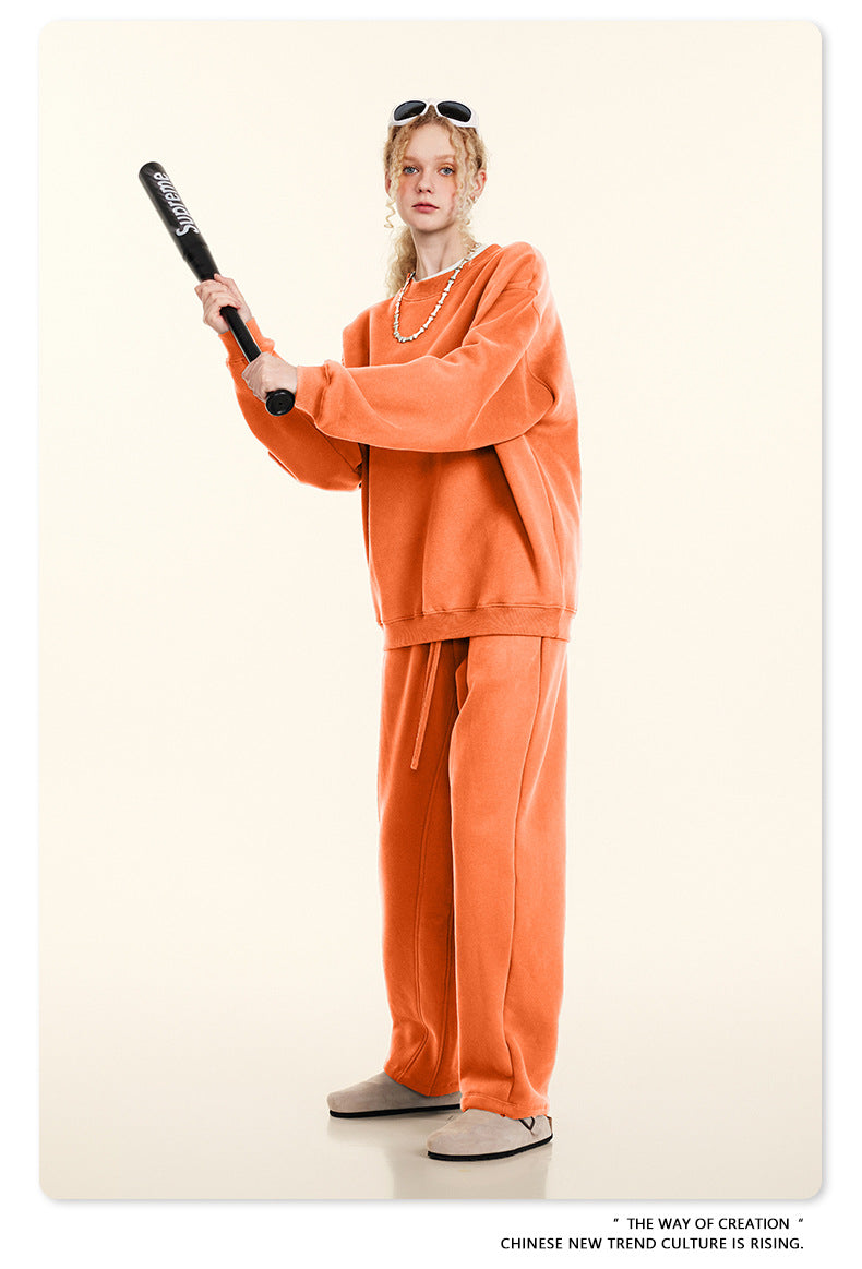 Fleece Lining Oversize Sweatshirt WN9928