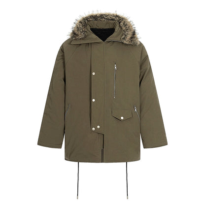 Fake Fur-Collar Hooded Jacket WN22119