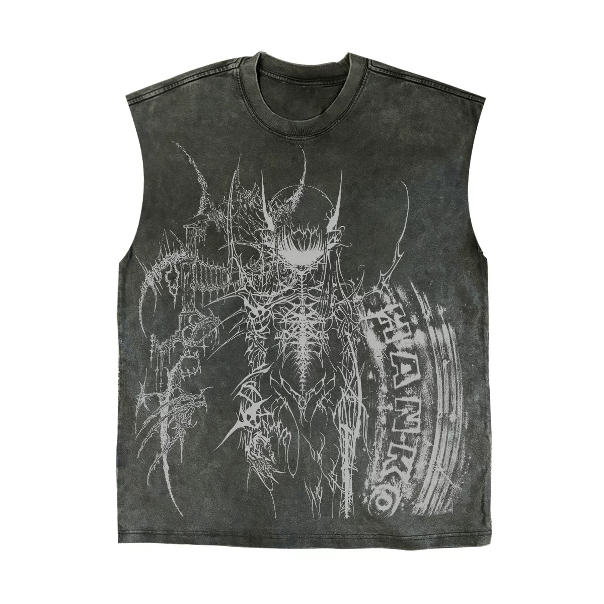Graphic Art Design Oversiz Tank Top WN16853