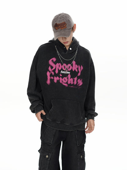 Letter Print Pullover Hoodie WN11208