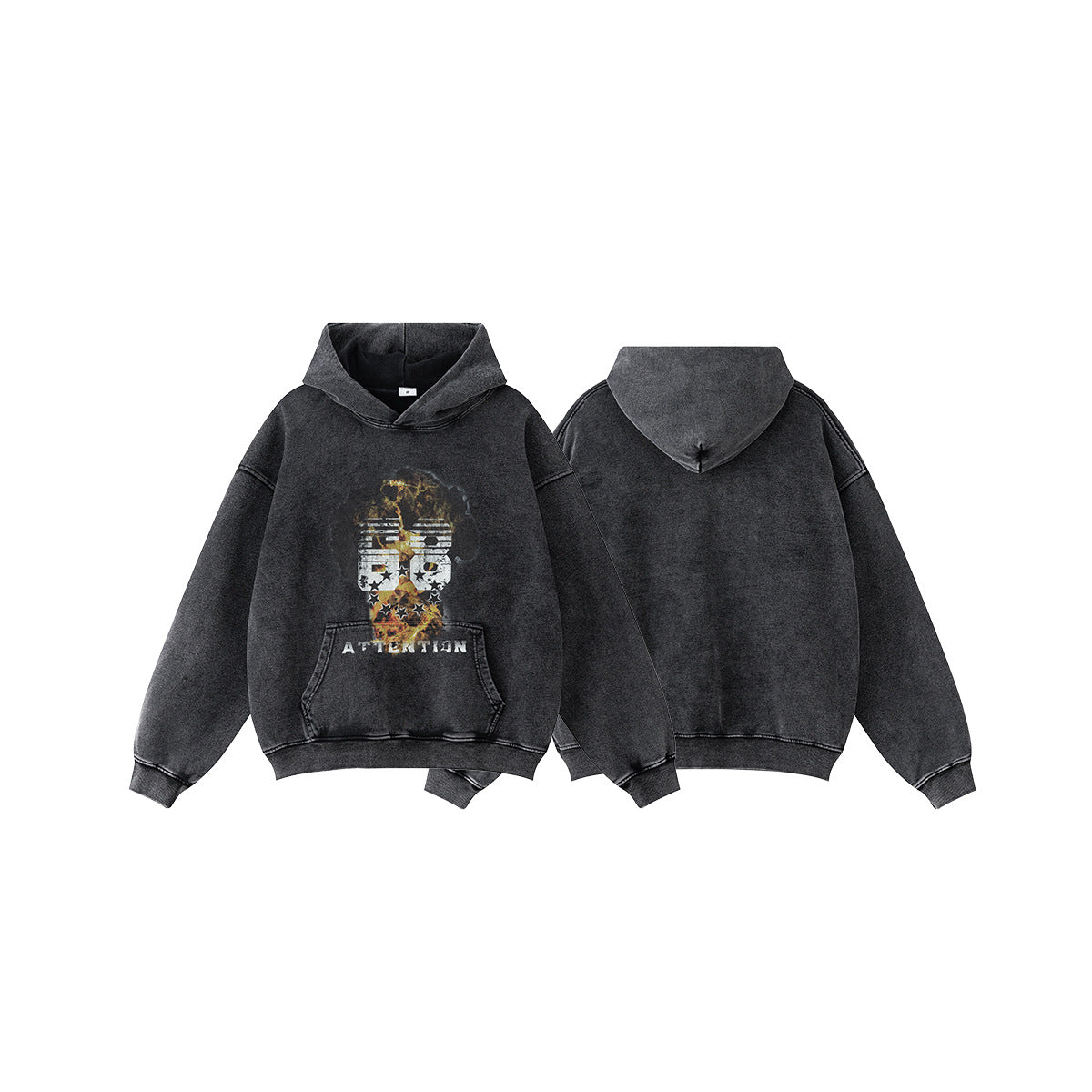 Graffiti Design Oversize Hoodie WN9966