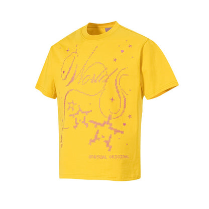 Graphic Embroidery Short Sleeve T-Shirt WN25893