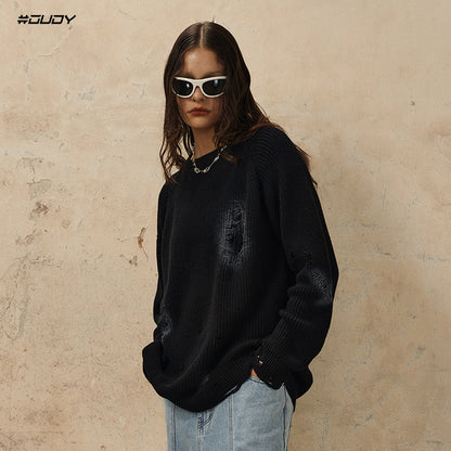 Damage Design Oversize Knit Sweater WN12409