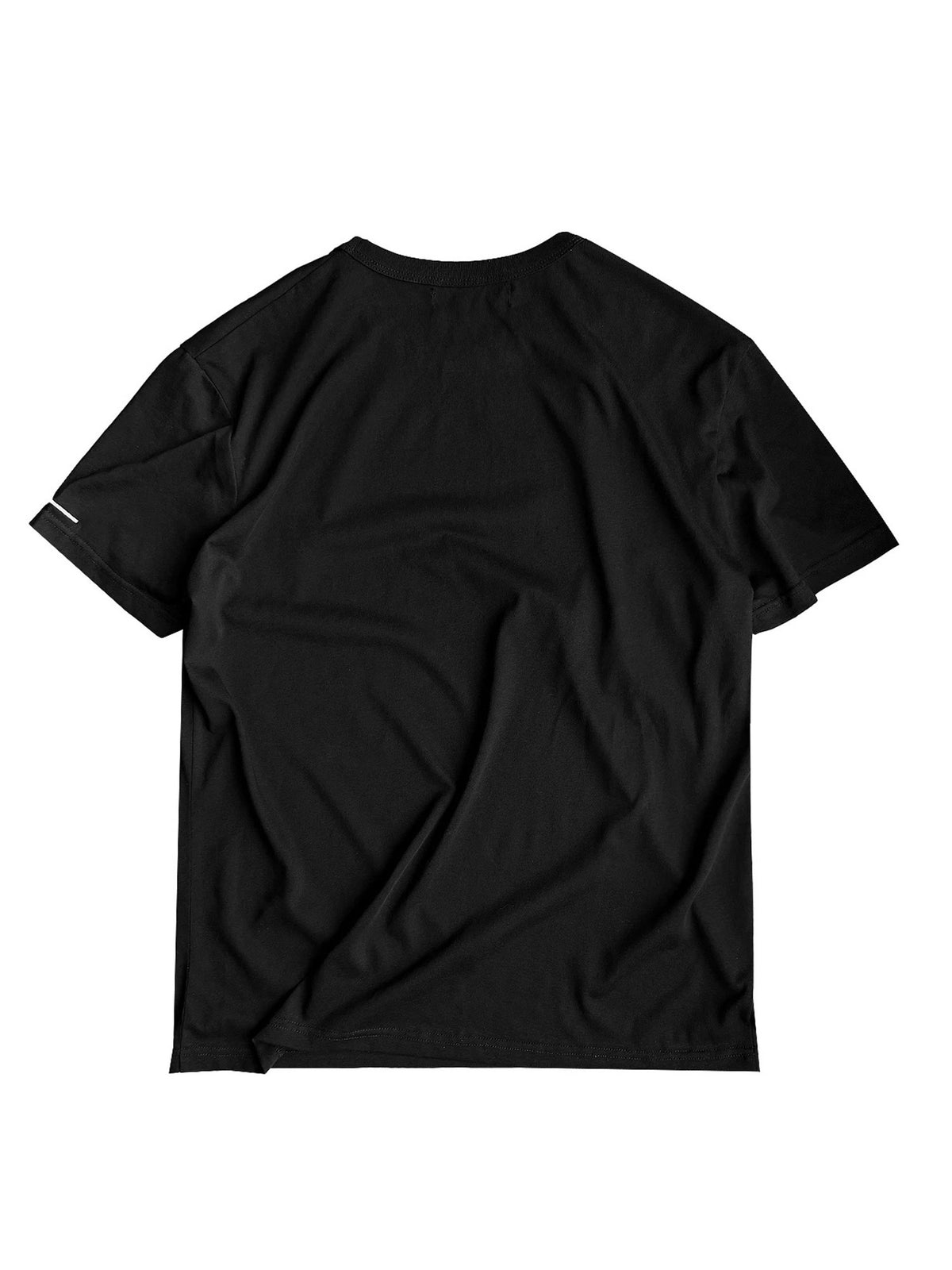 Cuff Embroidery Regular Shoulder Short Sleeve T-Shirt WN27076