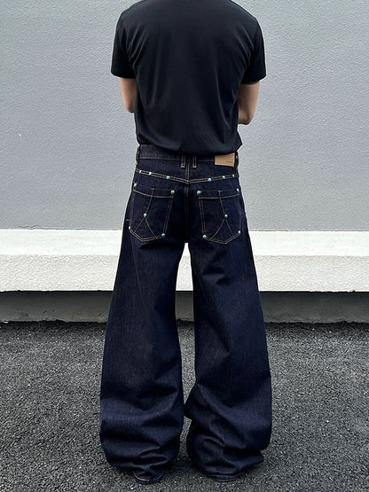 Wide Leg Denim Jeans WN21458