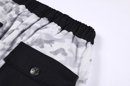 Camouflage Letter Print Cargo Pants WN26150