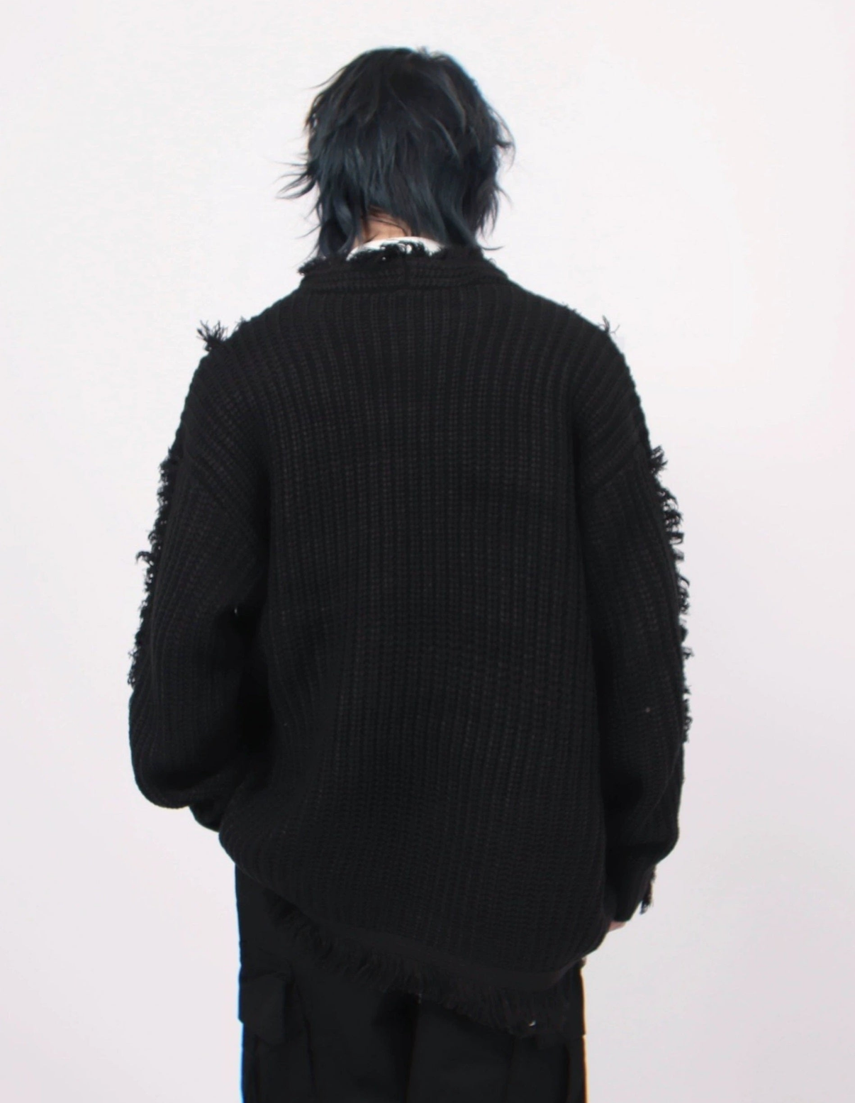 DAMAGE KNIT CARDIGAN