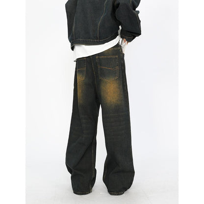 Oversize Denim Jacket & Wide-leg Denim Jeans Setup WN2508