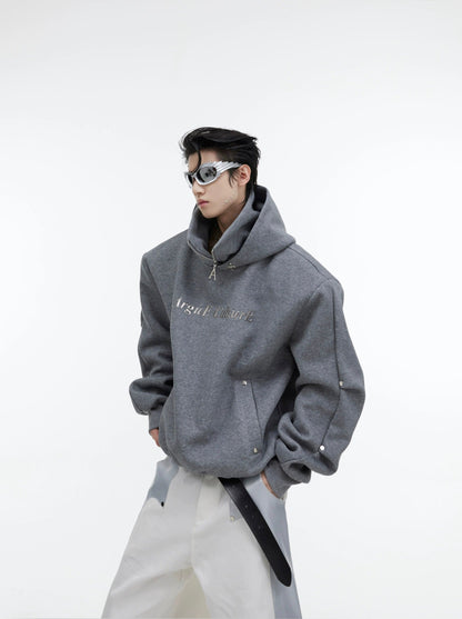 Oversize Double-layer High-collar Hoodie WN2594