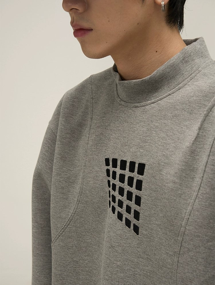 Oversize Embroidery Sweatshirt WN3615