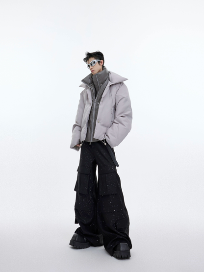 Oversize Fake Two-piece Puffer Jacket WN3321