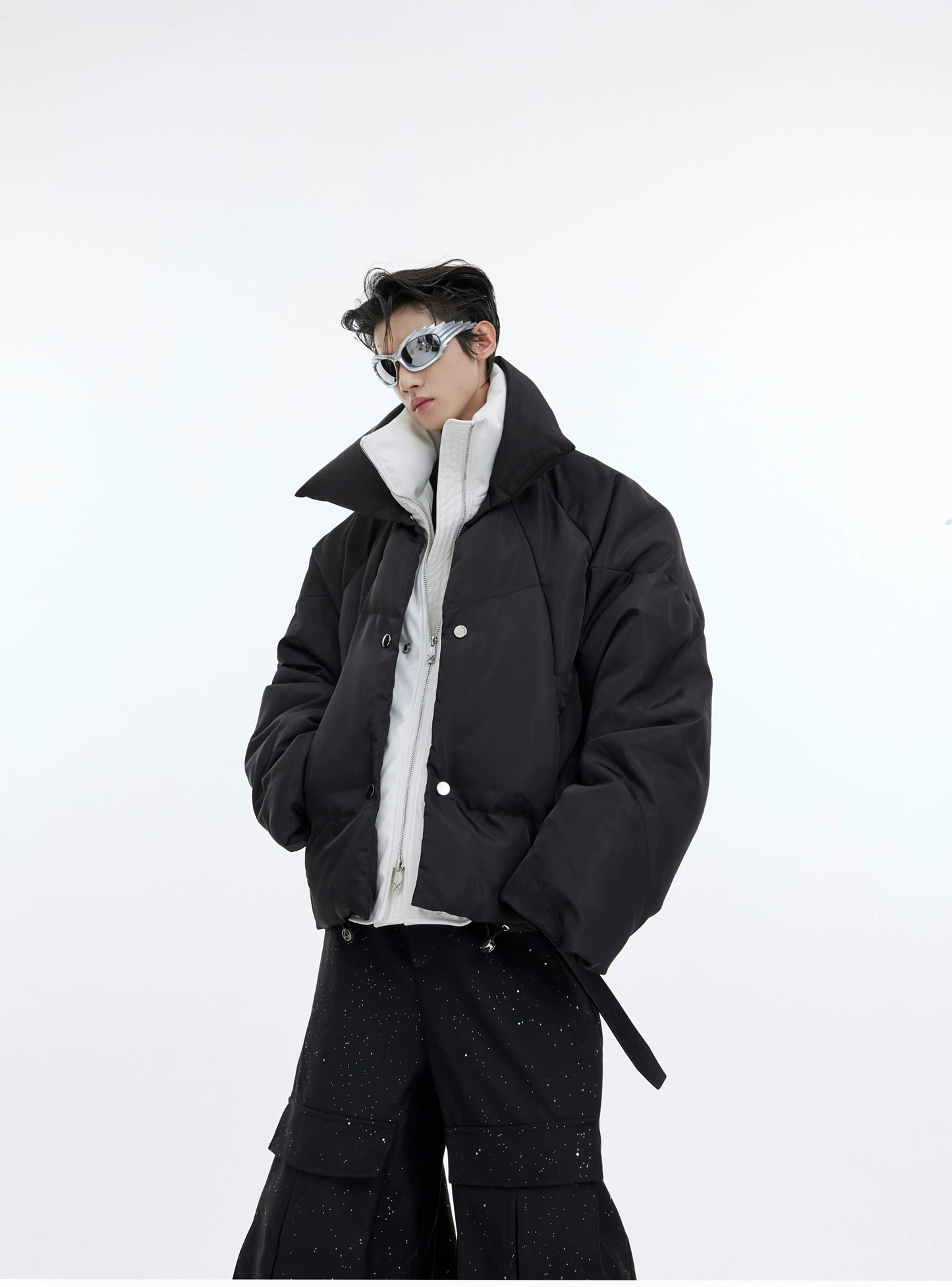 Oversize Fake Two-piece Puffer Jacket WN3321
