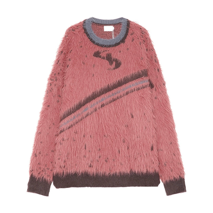 Oversize Furry Knit Sweater WN2985