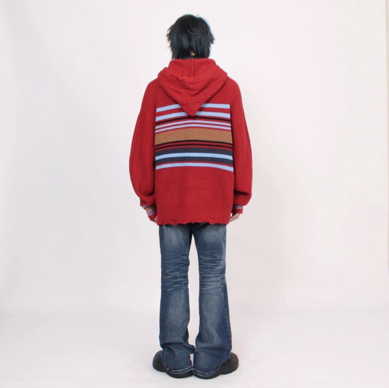 Oversize Hooded Knit Sweater WN2558