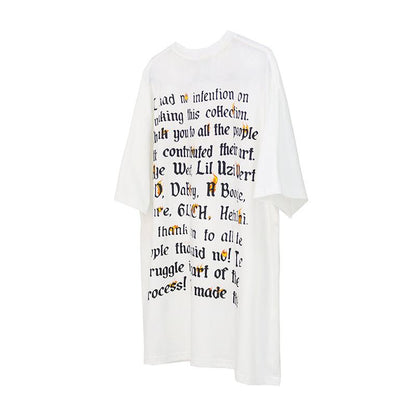 Oversize Print Short-sleeve T-shirt WN1629