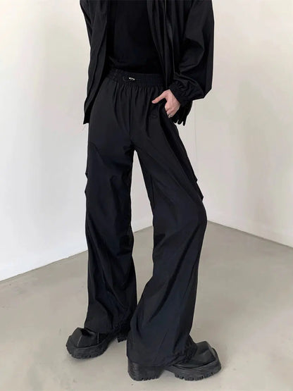 Oversize Shoulder-pad Jacket & Wide-leg Trousers Setup WN2666