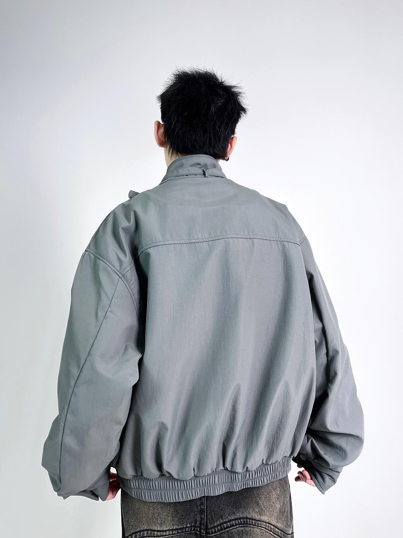 Oversize Standing-collar Jacket WN3454