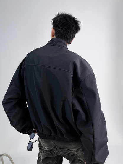 Oversize Standing-collar Jacket WN3454