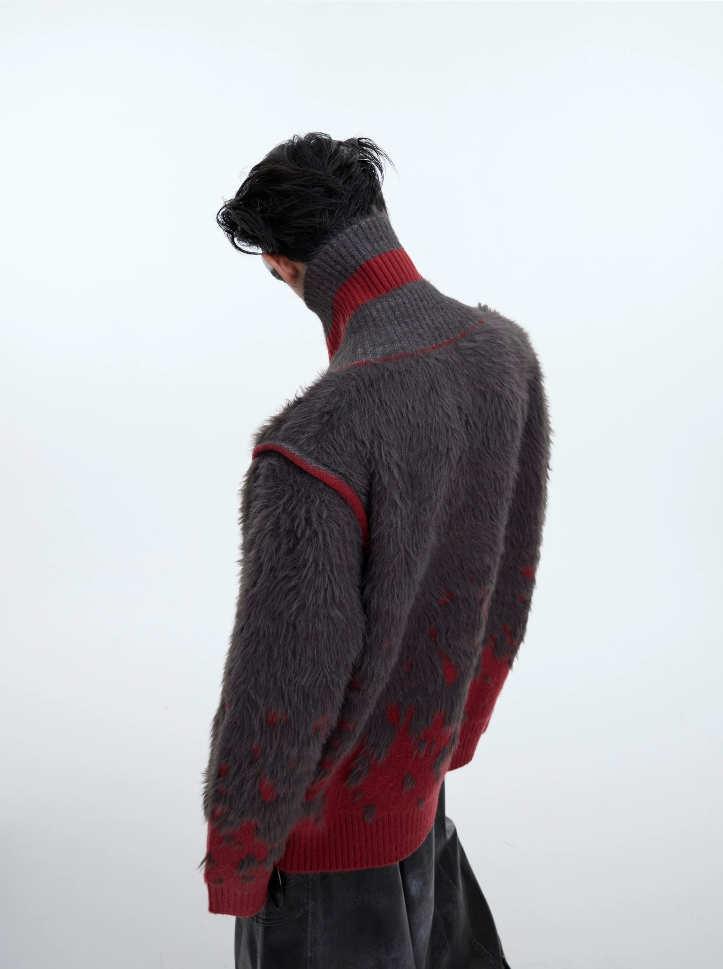 Oversize V-neck Knit Sweater WN3677