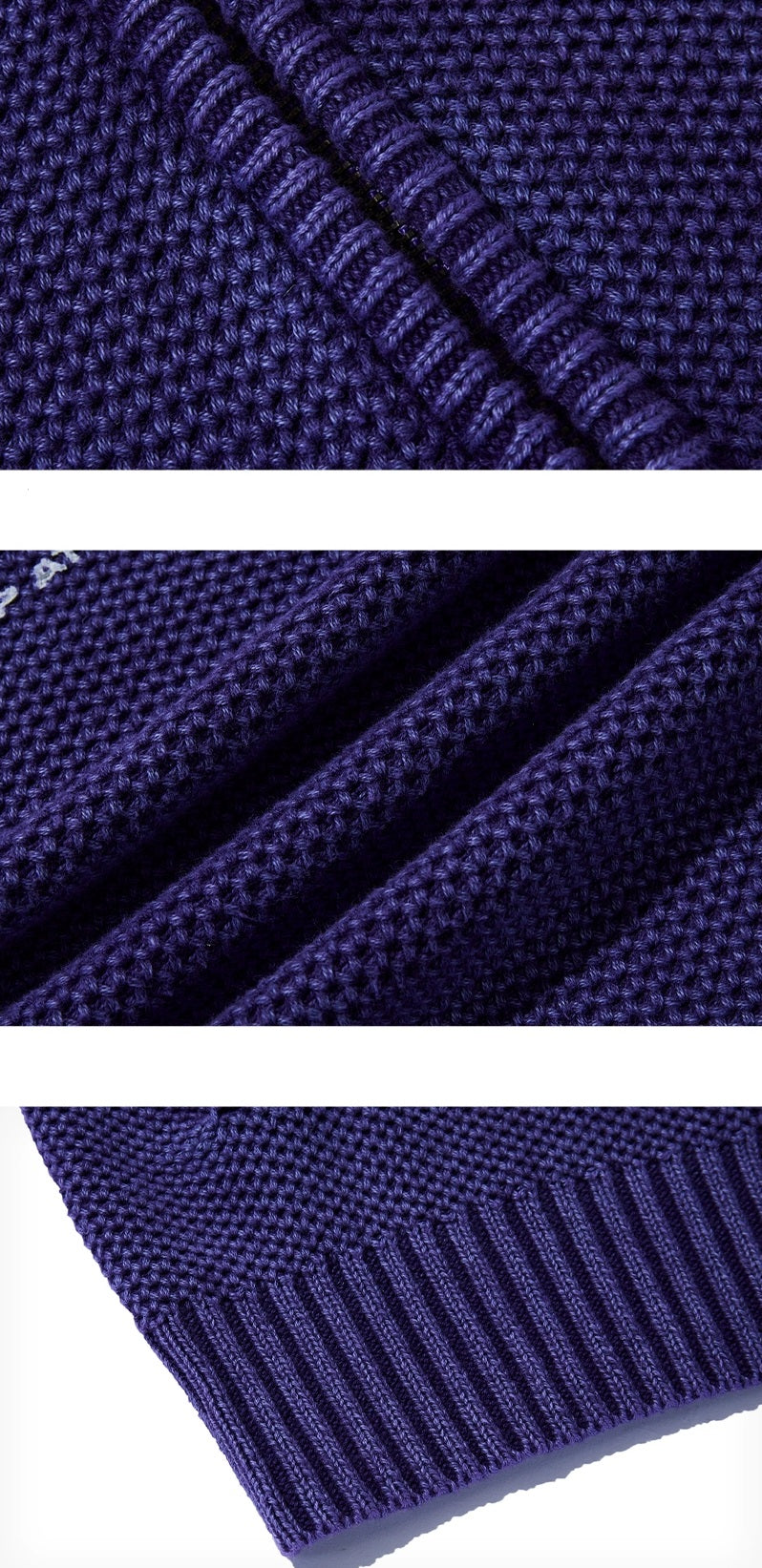 Oversize Zipper Knit Cardigan WN3121