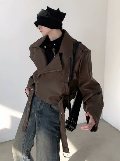 PU Leather Short Jacket WN2706