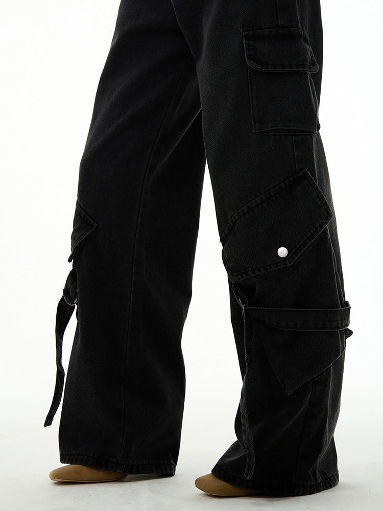 Retro Workwear Straight Denim Jeans WN4503