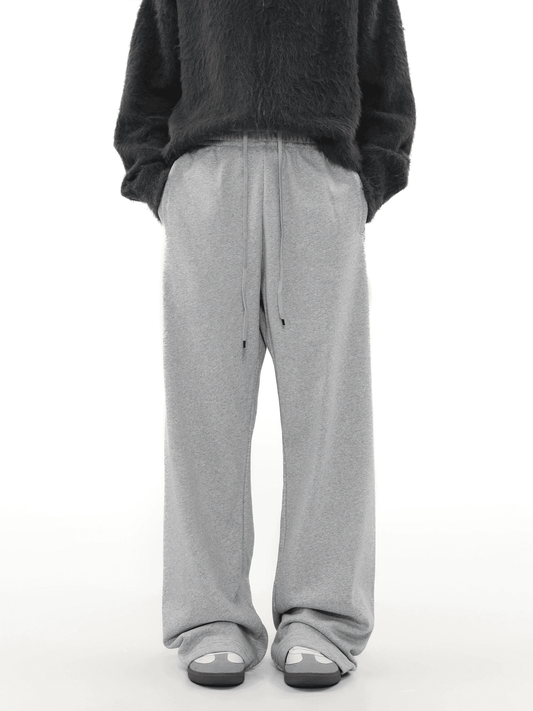 Solid Color Loose Straight Leg Sweatpants WN3976