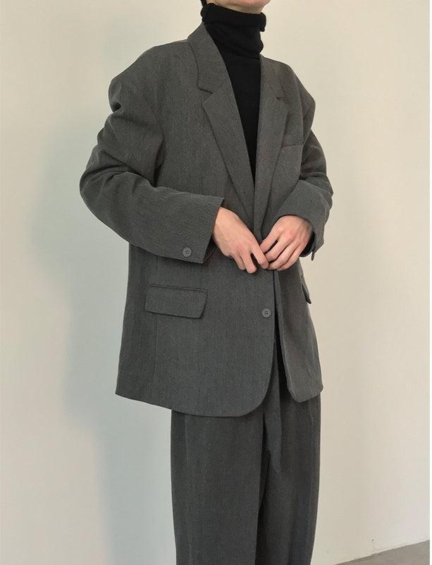 【Speed Shipping】Tweed Tailored Jacket & High Waist Belted Trousers WNN1-S