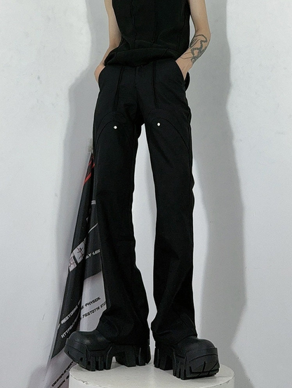 Structural Design Flared Pants WN3204