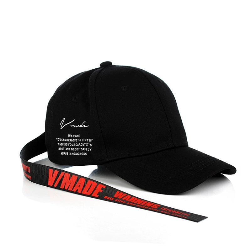 Strap Design Print Cap WN22432