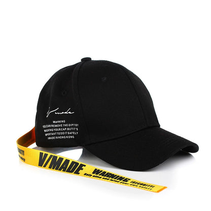 Strap Design Print Cap WN22432