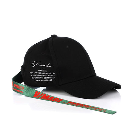 Strap Design Print Cap WN22432
