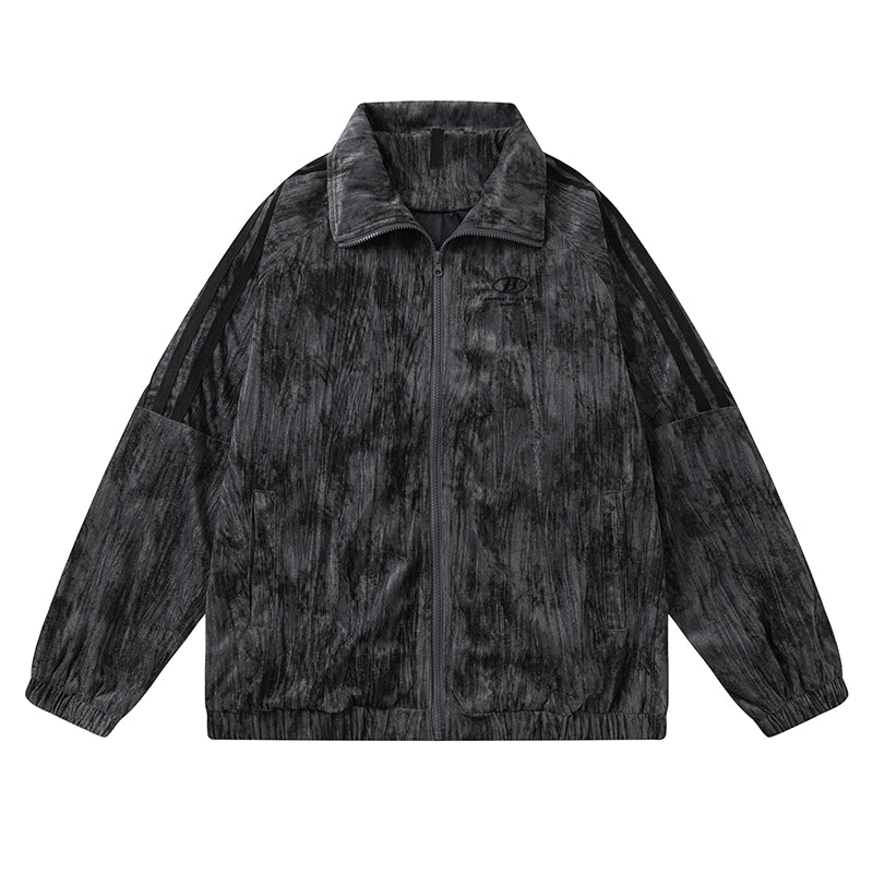 Velvet Standing-Collar Jacket WN4077