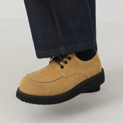 Thick Sole Lace-Up PU Leather Derby Shoes WN21266