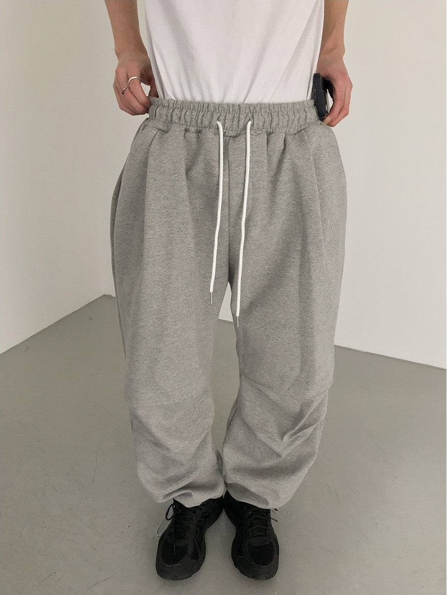 Pleats Wide Leg Sweatpants WN21643