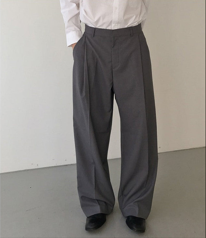 Plain Straight Trousers WN21667