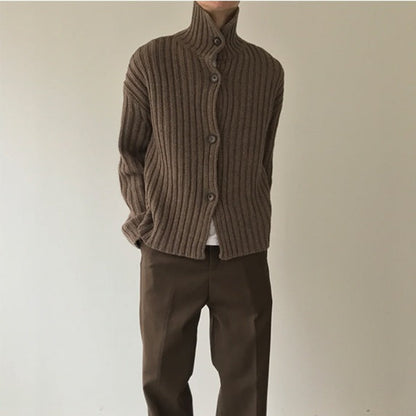 Button High-Neck Knit Cardigan WN21668