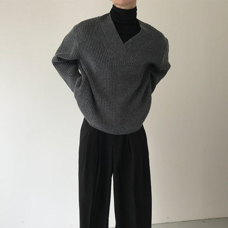 V-Neck Knit Sweater WN21682