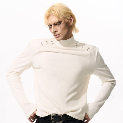 Half High-Neck Long Sleeve T-Shirt WN21787