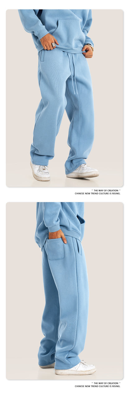 Fleece Lining Pullover Hoodie & Sweatpants Setup WN23117