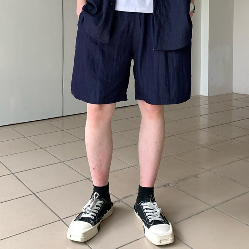 Oversize Short Sleeve Shirt & Half Pants Setup WN24884